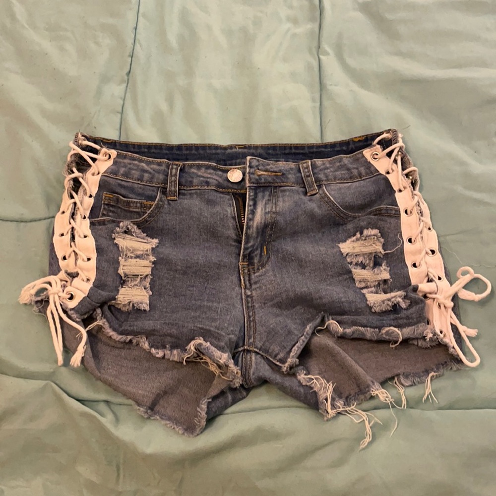 Denim shorts